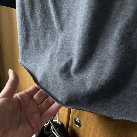 Cute SOFFE Gray and Black Baseball Jersey style top - Picture 9 of 11